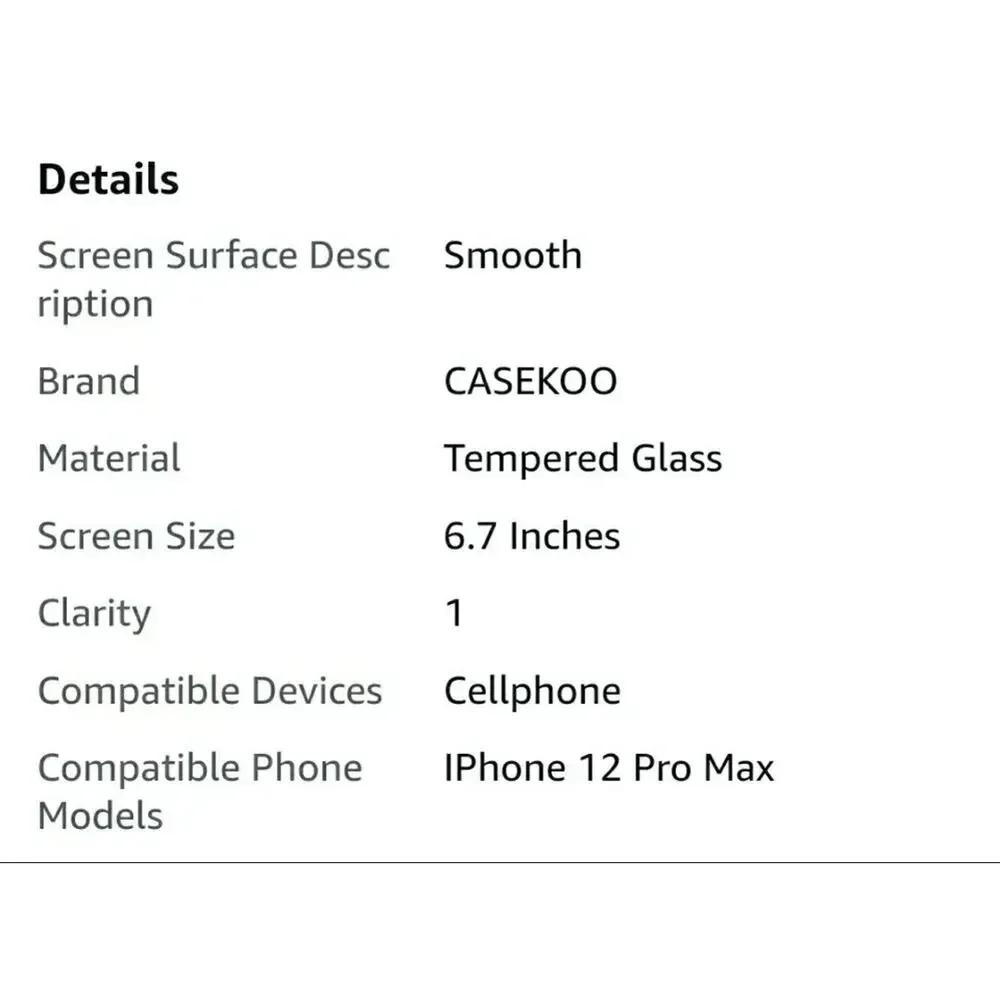 Casekoo shatterproof compatible
